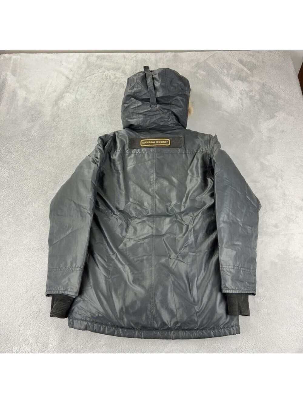 Vintage Canada Goose Women's Sz S Down Black Parka Jacket 3425JL Made In Canada - Picture 8 of 15